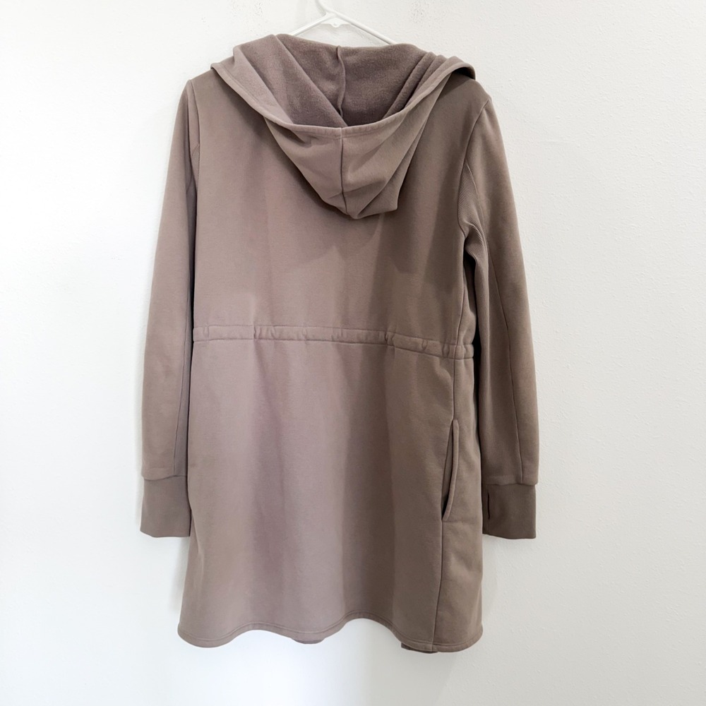 Beyond Yoga Boho Athleisure Hiking On The Go Cardigan Jacket Hoodie Taupe S - Picture 4 of 7